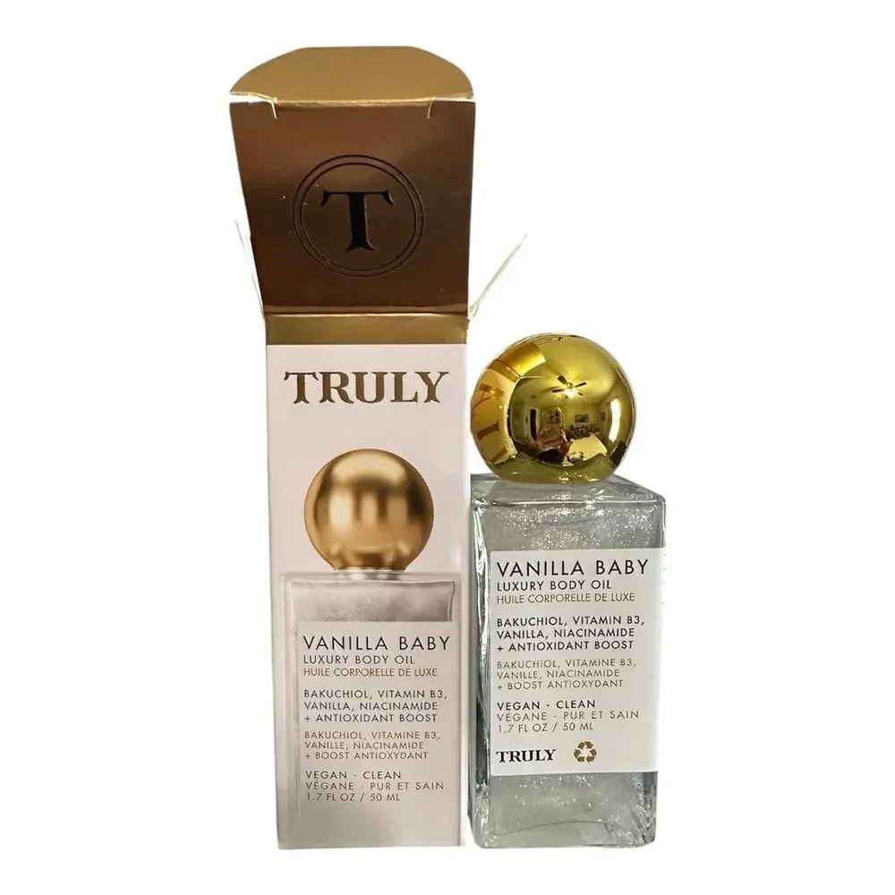 TRULY - VANILLA BABY LUXURY BODY OIL - 1.7oz - NEW